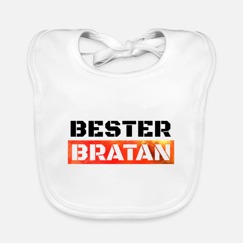Bester Bratan Bruder Kumpel Digga Baby Bio-Lätzchen