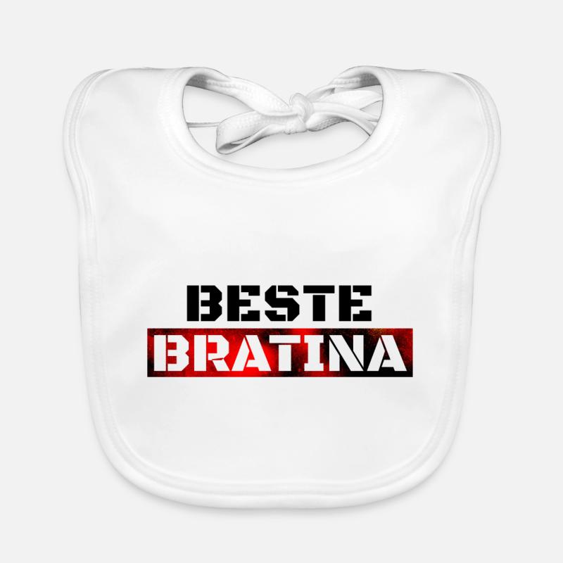 Beste Bratina Schwester Freundin Baby Bio-Lätzchen