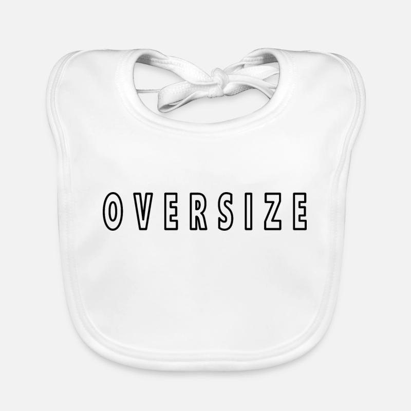 oversize large white Organic Baby Bibs