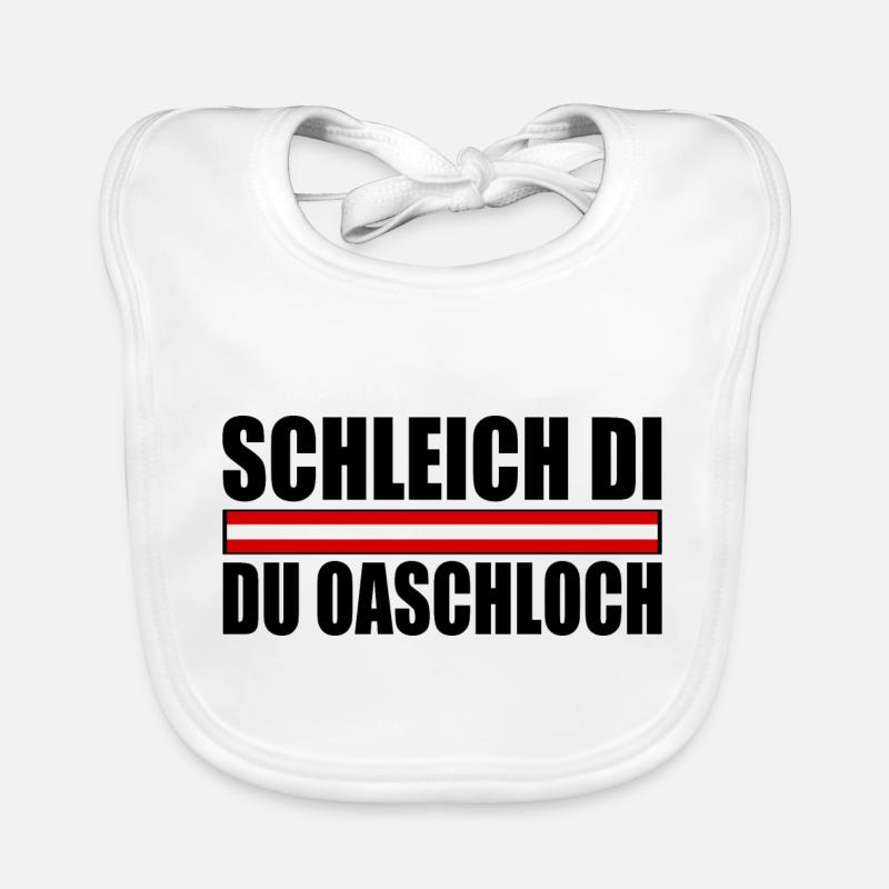 schleich di du oaschloch Baby Bio-Lätzchen