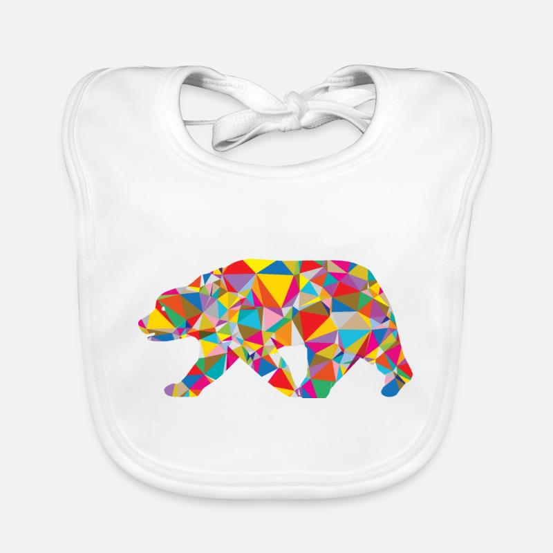 Ours - Low Poly - Art Bavoir bio Bébé