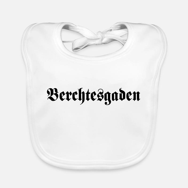 Inscriptions de Berchtesgaden noir Bavoir bio Bébé