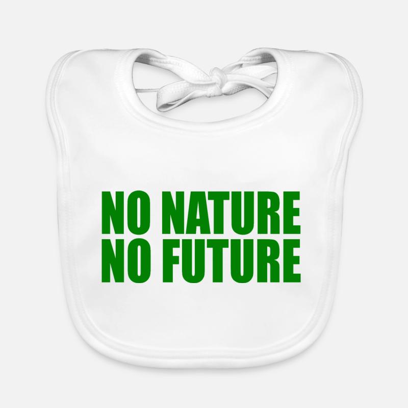 No nature no future Baby Bio-Lätzchen