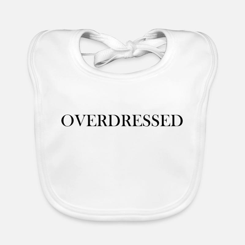 Overdressed statement black Baby Bio-Lätzchen