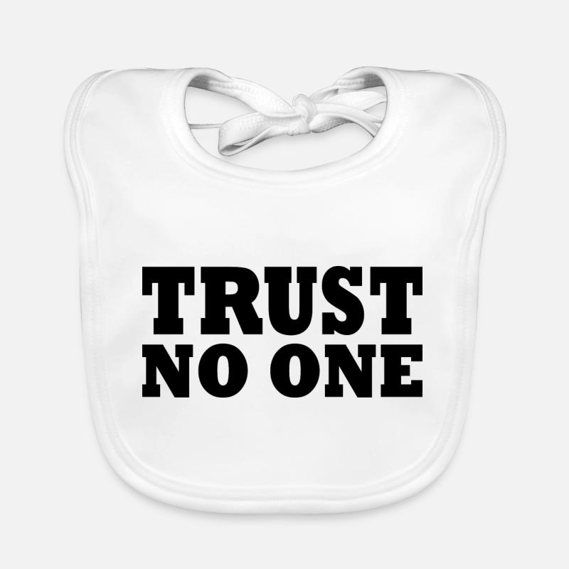 Trust no one Bavoir bio Bébé