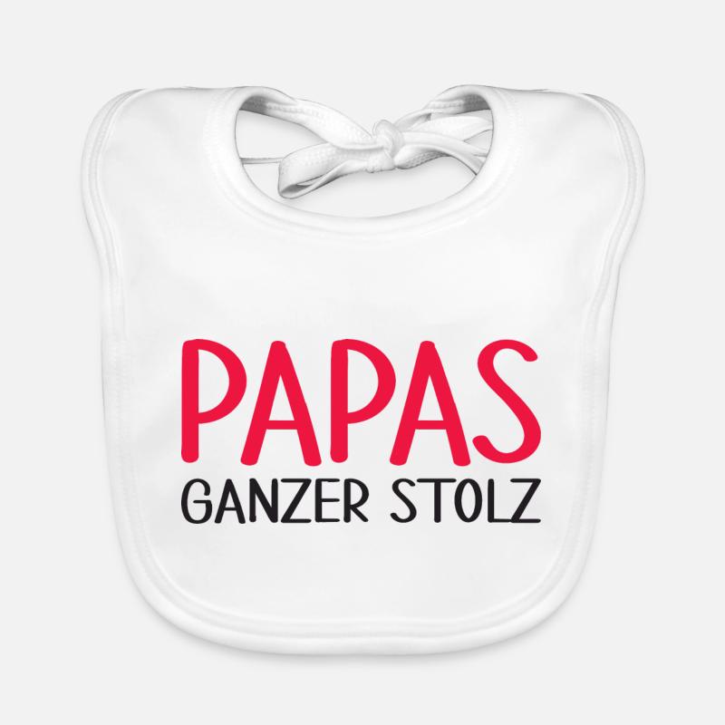 Papas Ganzer Stolz Baby Bio-Lätzchen