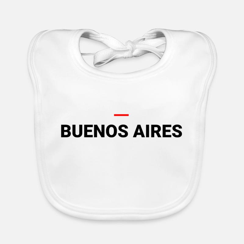 Buenos Aires - Baby Bio-Lätzchen - Weiß