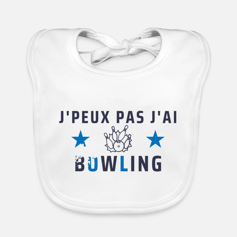 j peux pas j a bowling Bavoir bio Bébé