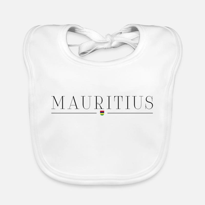 Ich liebe Mauritius Baby Bio-Lätzchen