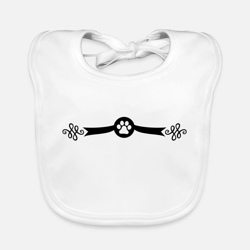 hund pfote symbol Baby Bio-Lätzchen