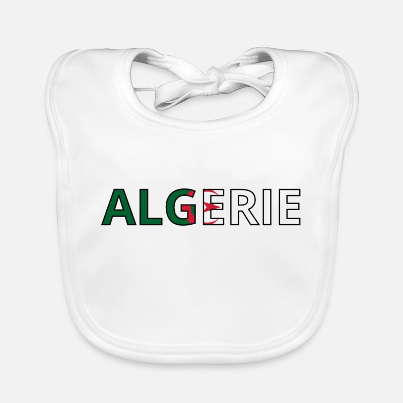 Drapeau Algérie Bavoir bio Bébé