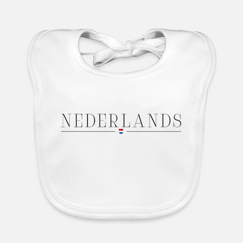 J’adore les Pays-Bas Bavoir bio Bébé