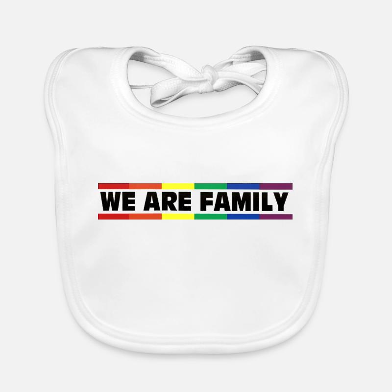 We are Family - Rainbow&Pride Baby Bio-Lätzchen
