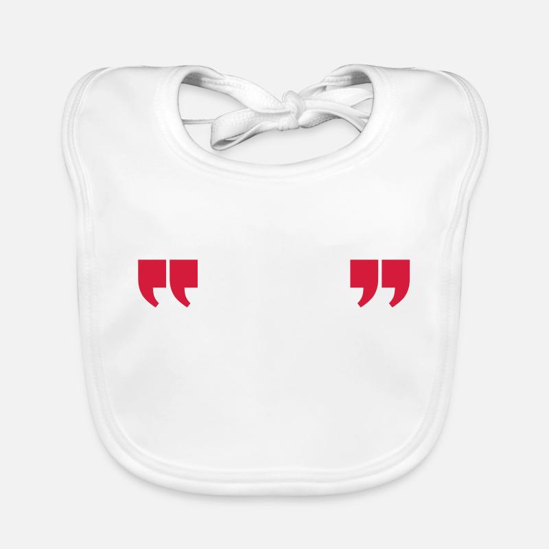 quotes quotation Baby Bio-Lätzchen