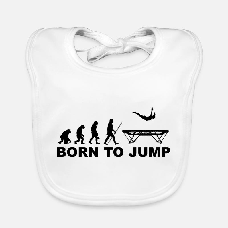 Trampoline Idée de cadeau de sort amusant gymnastique Bavoir bio Bébé