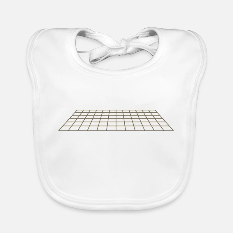 Perspective 3D Synthwave Organic Baby Bibs