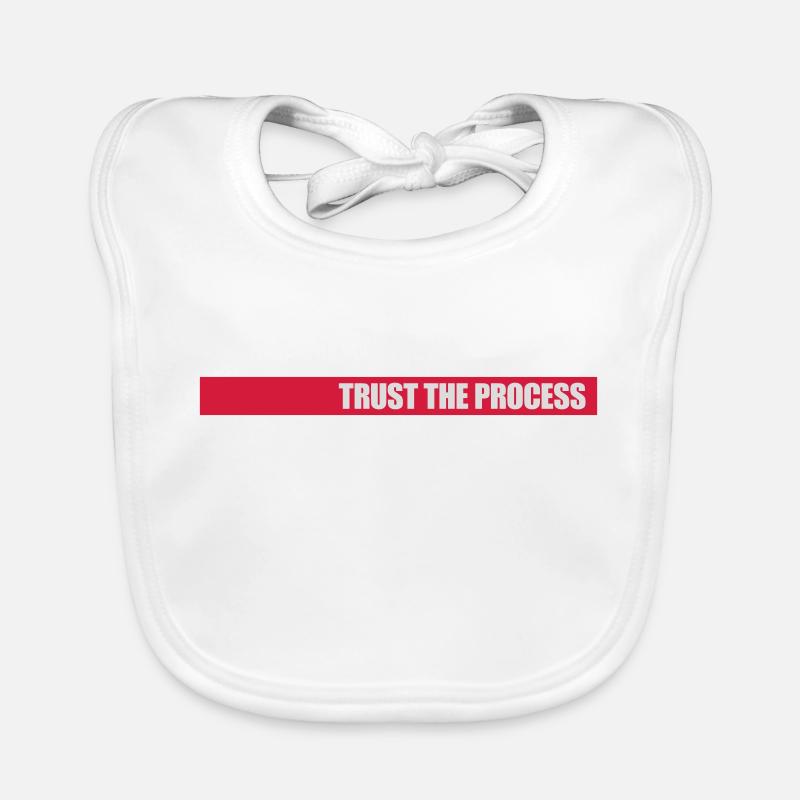 trust the process Quote Organic Baby Bibs