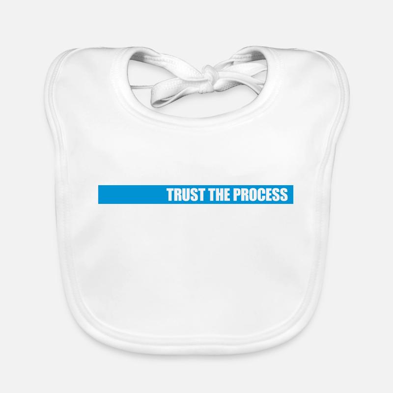 trust the process Zitat Baby Bio-Lätzchen