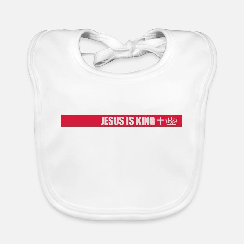 jesus is king Zitat Baby Bio-Lätzchen