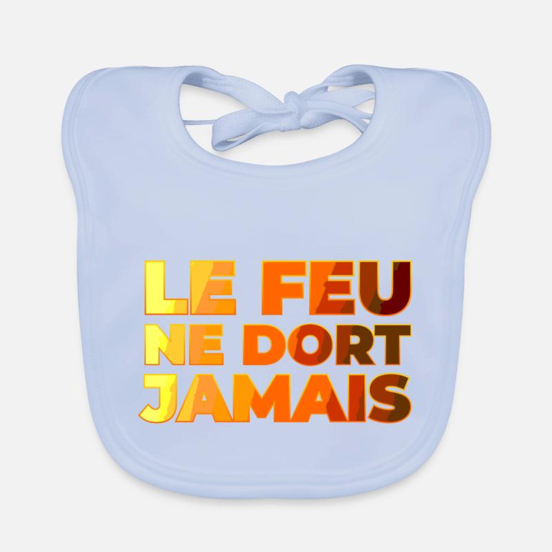 Le feu ne dors jamais Bavoir bio Bébé