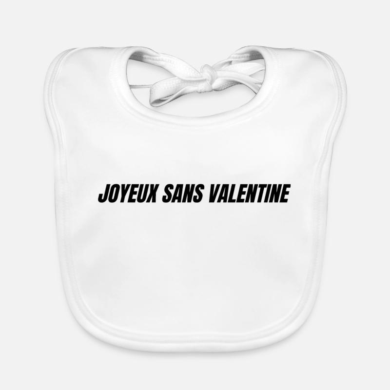 joyeux sans valentine Bavoir bio Bébé