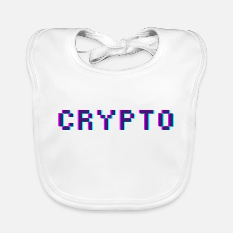 Crypto retro Baby Bio-Lätzchen