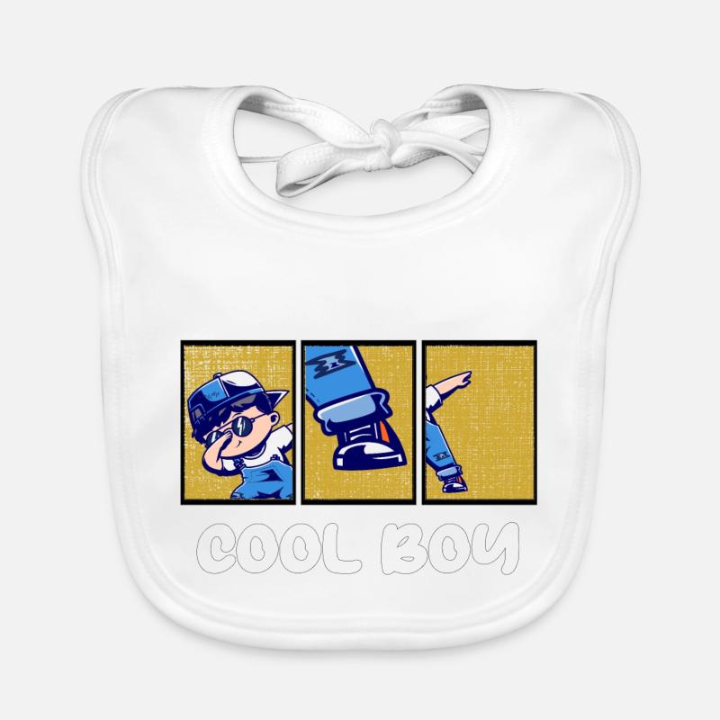 garçon cool Bavoir bio Bébé
