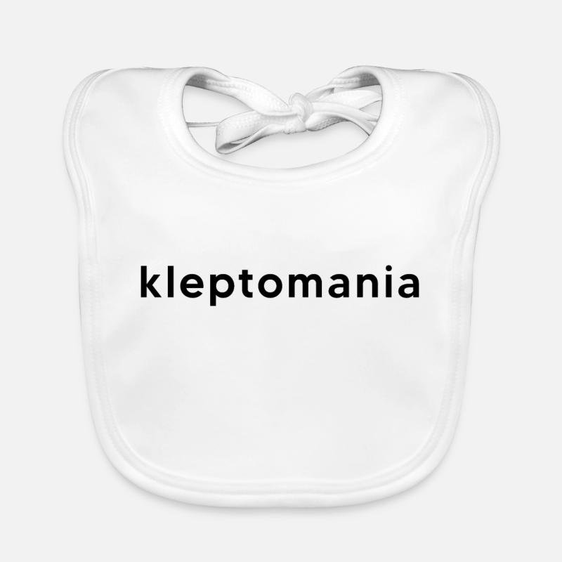 Conception de la typographie de mots - Noir et blanc Bavoir bio Bébé