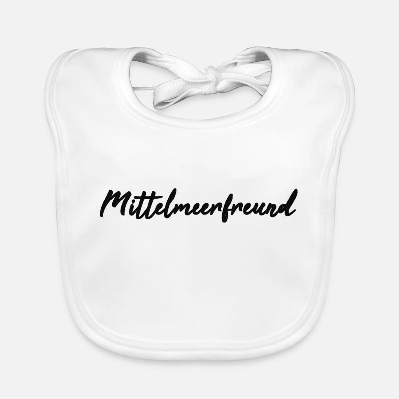 Vacances: Mer, Plage, Méditerranée, Eau Bavoir bio Bébé