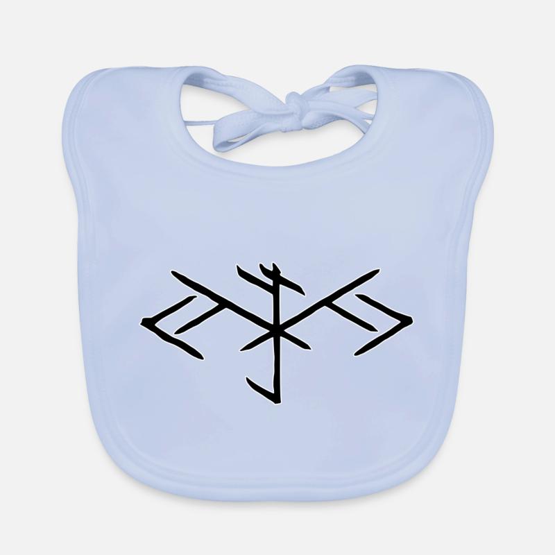 Logo Bindrune Bavoir bio Bébé