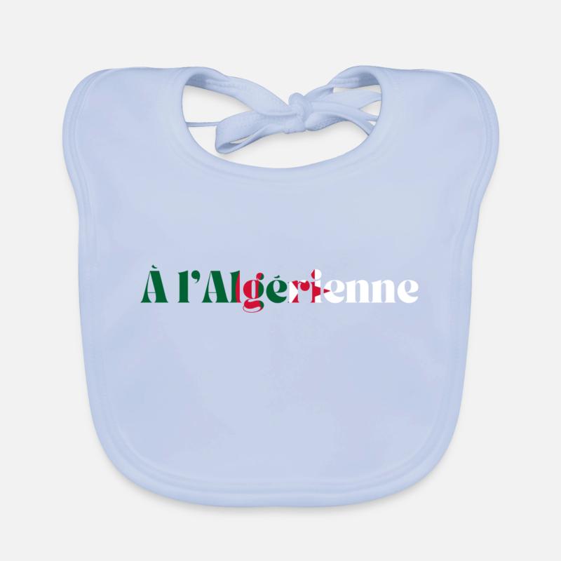 À l’algérienne -idée cadeau Algérie Bavoir bio Bébé