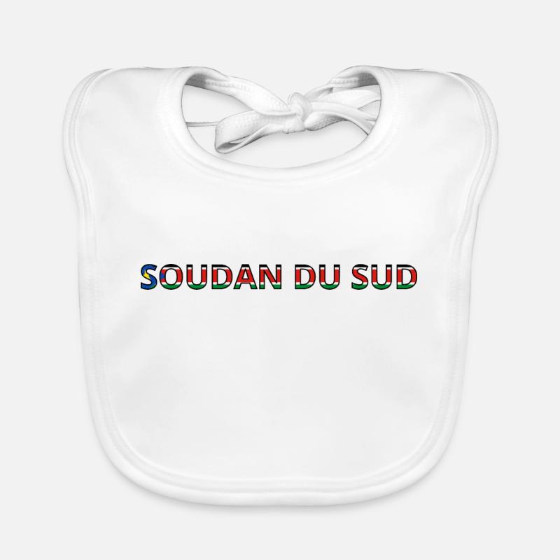 Drapeau Soudan du Sud Bavoir bio Bébé