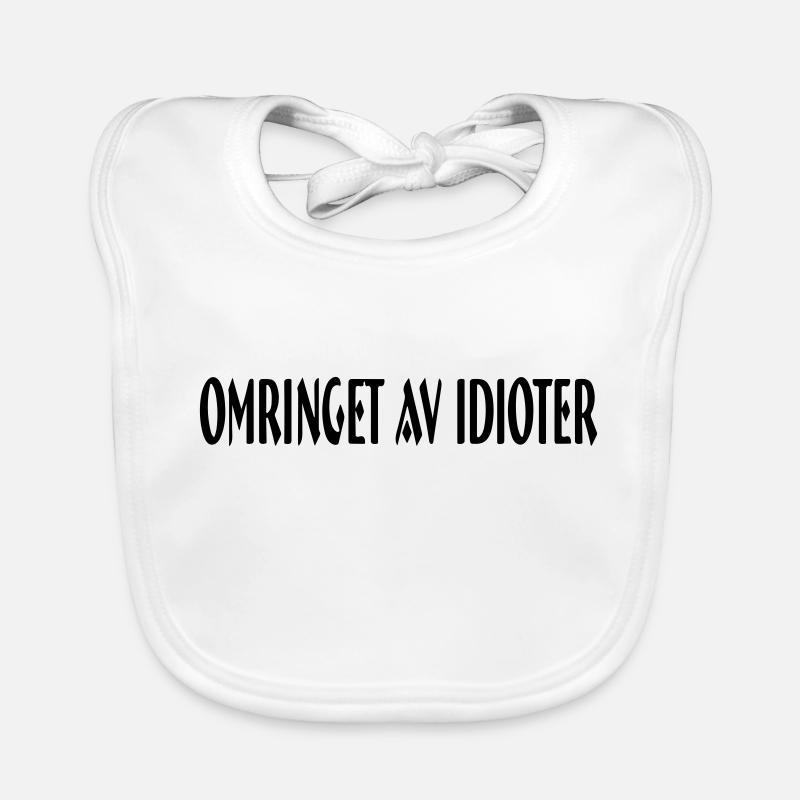 umgeben von Idioten Baby Bio-Lätzchen