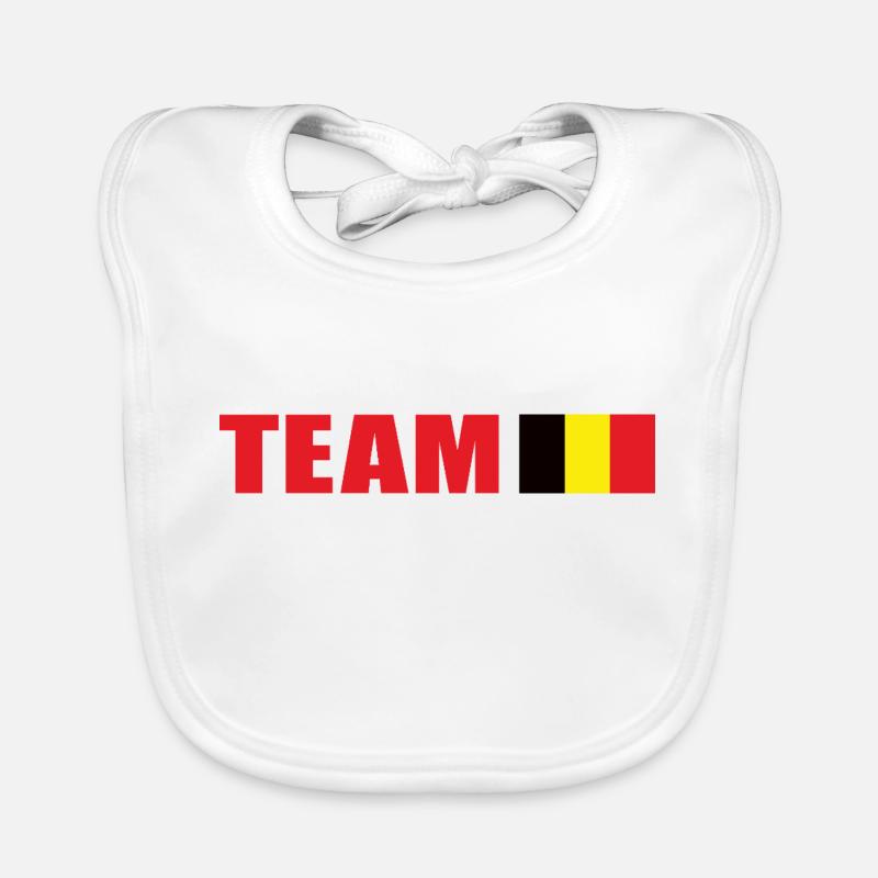 Équipe de soutien Belgique Bavoir bio Bébé