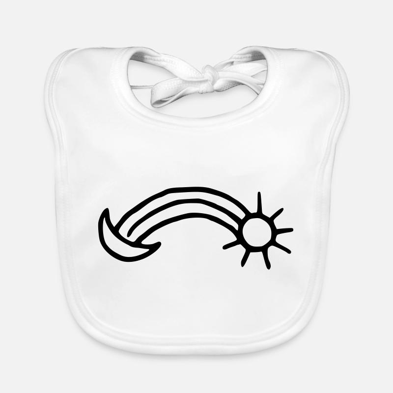 Mond Regenbogen Sonne Baby Bio-Lätzchen