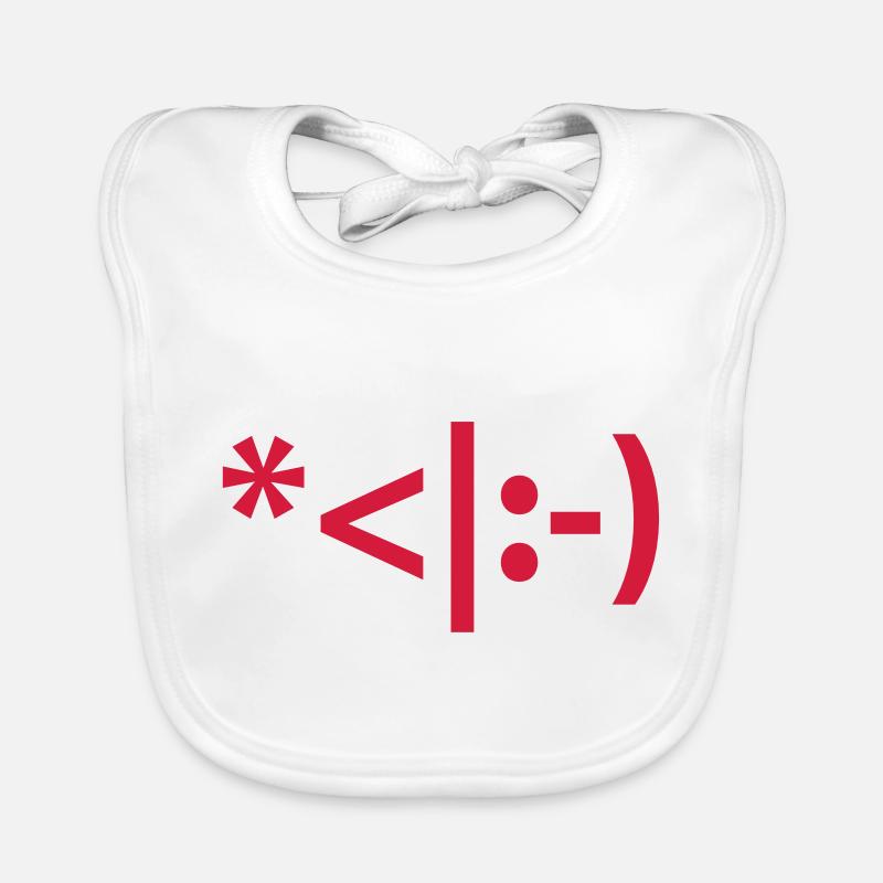 Weihnachts Text Emoticon Baby Bio-Lätzchen