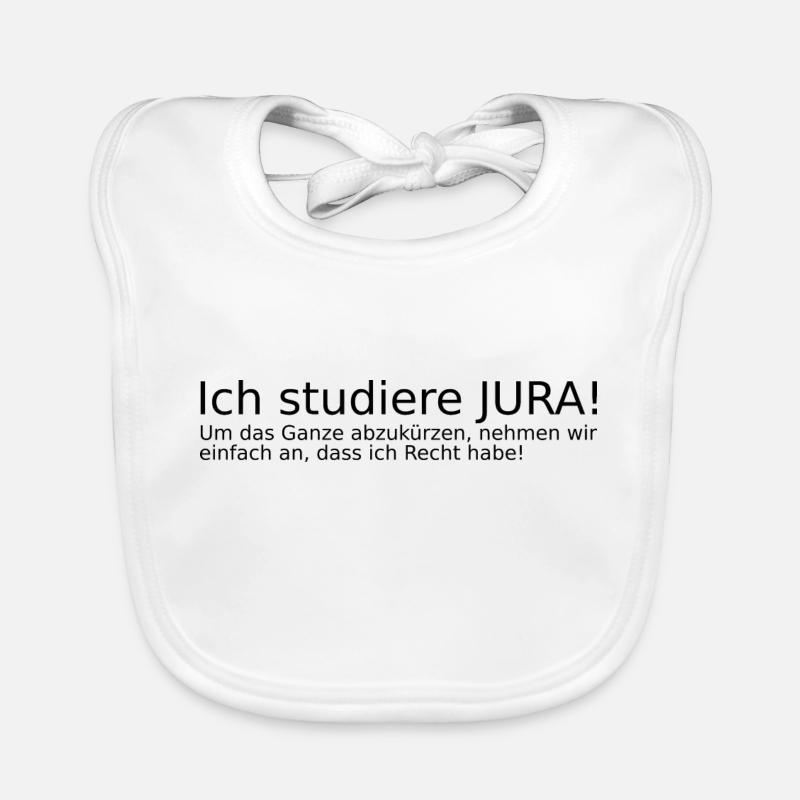 Ich studiere Jura Geschenk Idee Baby Bio-Lätzchen