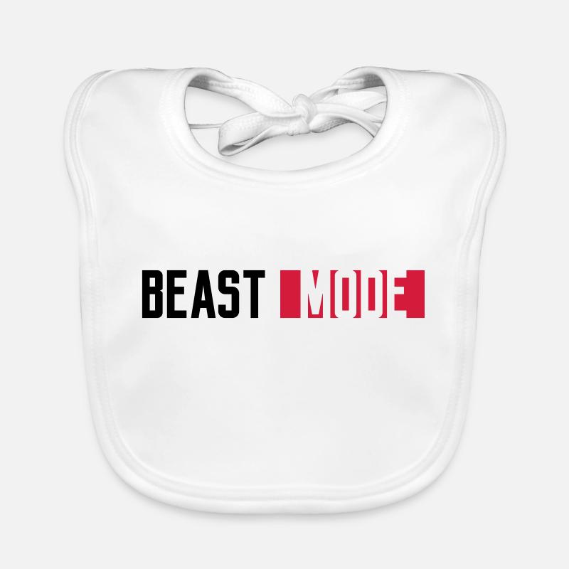 logo monster mode on schalter beast button switch Baby Bio-Lätzchen
