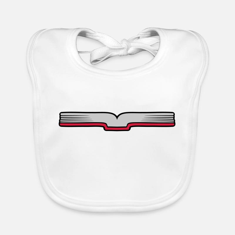 Open book Pages open Organic Baby Bibs