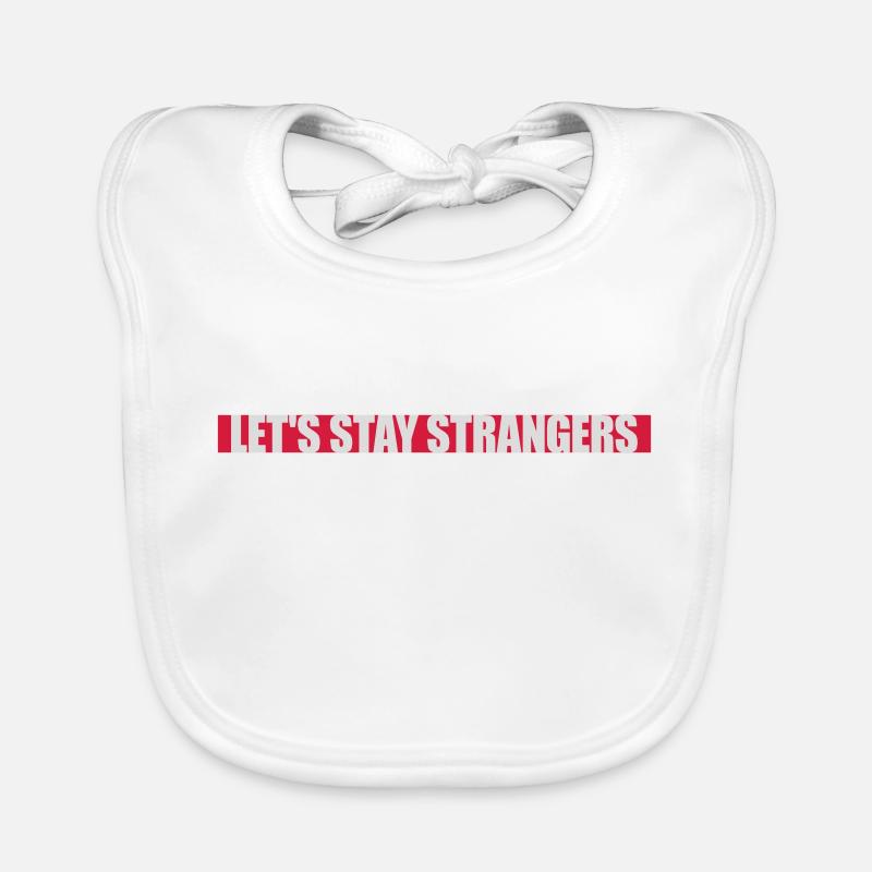 Citation Restons Strangers Bavoir bio Bébé