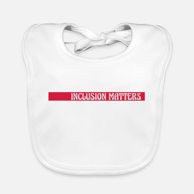 inclusion matters Logo Zitat Baby Bio-Lätzchen