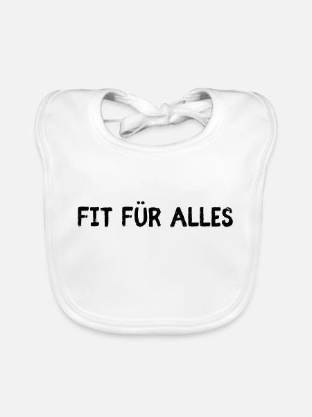 Fit für alles - Baby Bio-Lätzchen - Weiß - Vorne