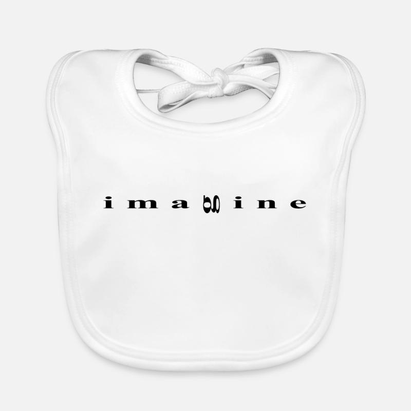 Imagine, minimalist design Organic Baby Bibs