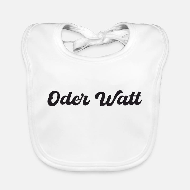 "Oder Watt" slogan from the Ruhr area Organic Baby Bibs