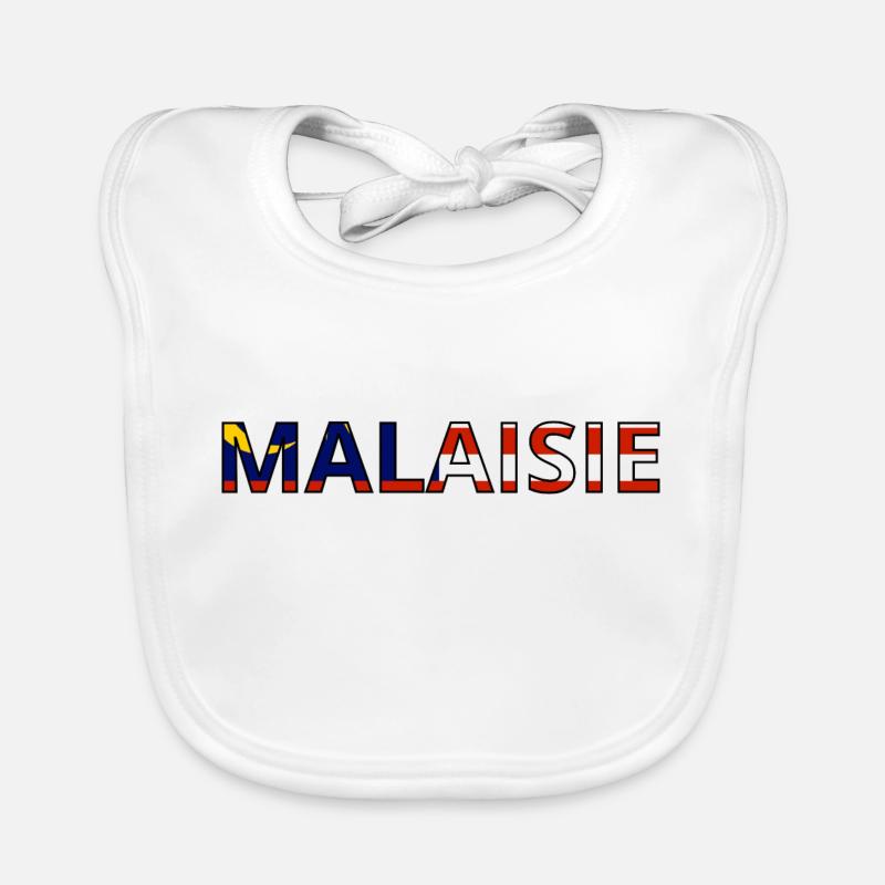 Drapeau Malaisie Bavoir bio Bébé