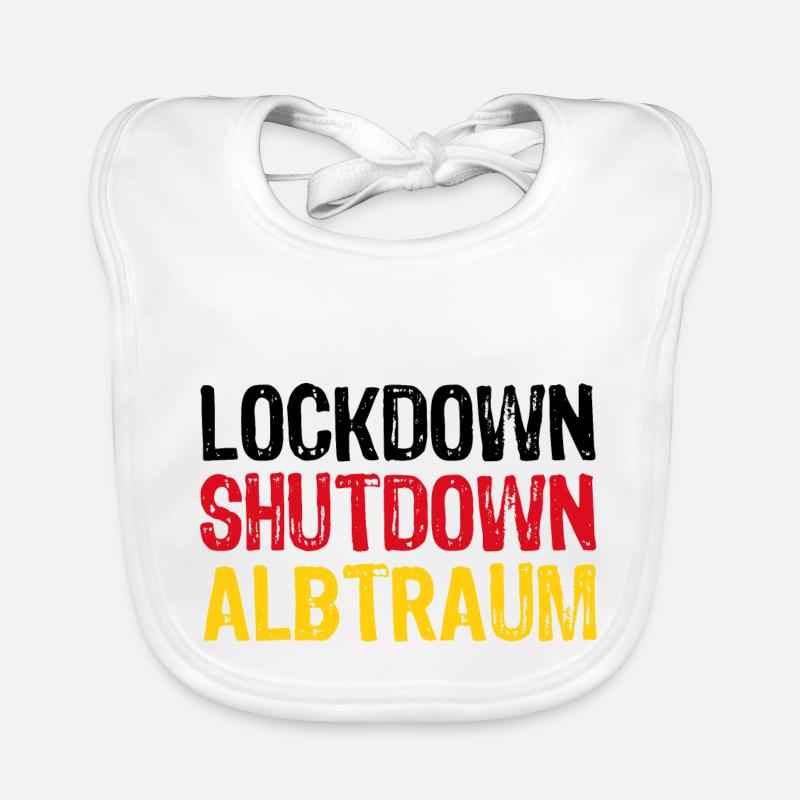 Lockdown Deutschland Widerstand Demonstration Baby Bio-Lätzchen