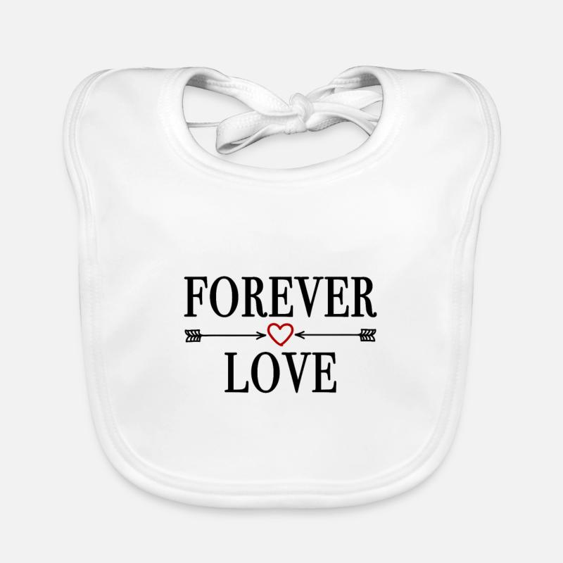 FOREVER LOVE - Saint-Valentin Anniversaire Noël Bavoir bio Bébé