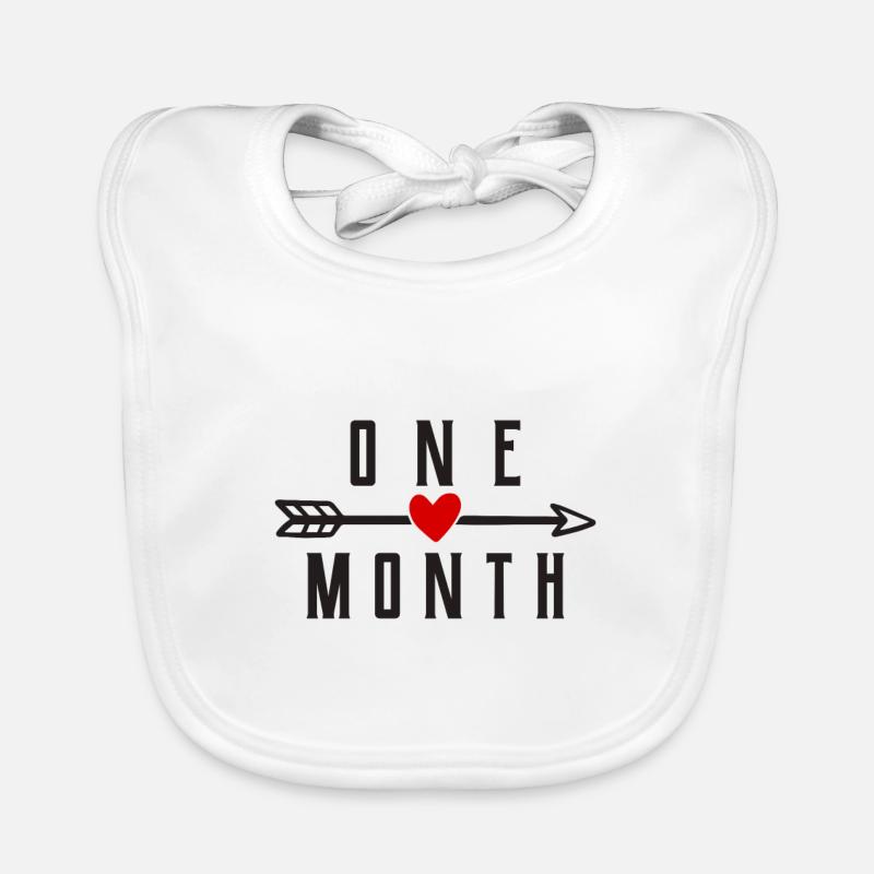Anniversaire de relation de 1 mois Bavoir bio Bébé