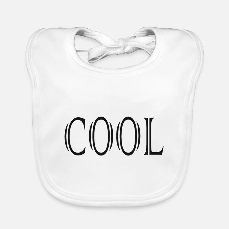 Slogan de dictons de mots à la mode COOL Bavoir bio Bébé