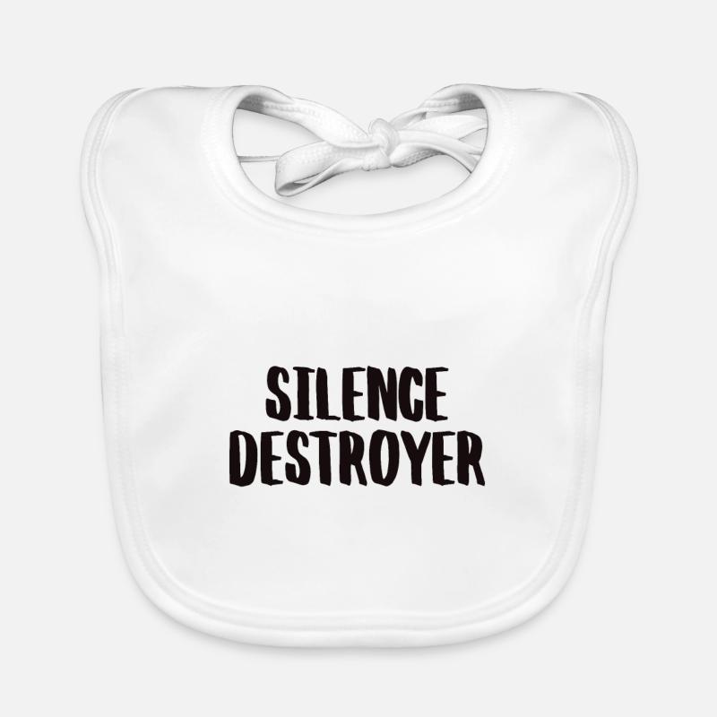 Silence Destroyer Zerstörer der Stille Baby Bio-Lätzchen